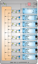 RS232, Multimode (820 nm) & Versatile Link (650 nm) Fiber Optic to 5x Versatile link Fiber optic 110-220VDC 230VAC CMU 100 / 2.1.6.P.P.P.P.P.P -9 schematic Ediseja 21